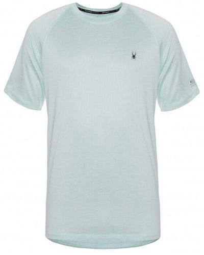 Spyder T-shirt T-shirt manches courtes Quick-Drying UV Protection - Bleu