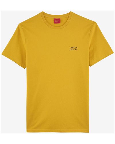 Oxbow T-shirt Tee-shirt manches courtes imprimé P2TAGTAN - Jaune