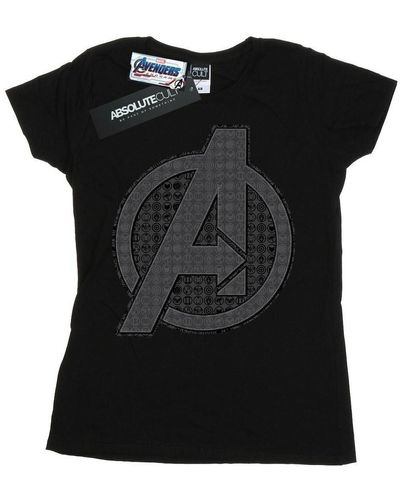 Marvel T-shirt Avengers Endgame Iconic Logo - Noir