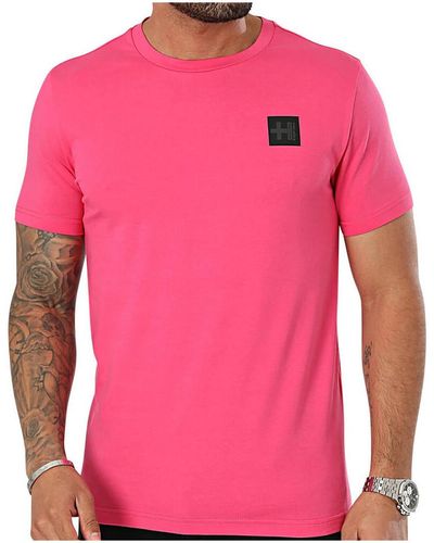 Helvetica T-shirt T-shirt rose - 12FOSTER PINK