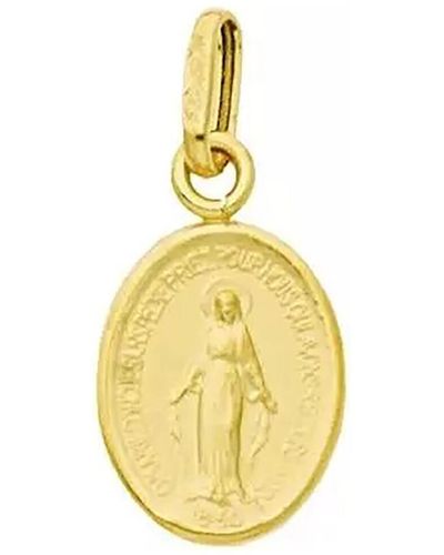Brillaxis Pendentifs Médaille miraculeuse or jaune 9k 8mm x 10mm - Métallisé