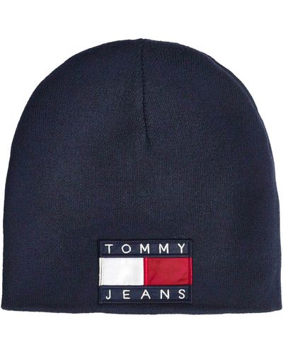 Tommy Hilfiger Bonnet casquette réversible marine/rouge - Bleu
