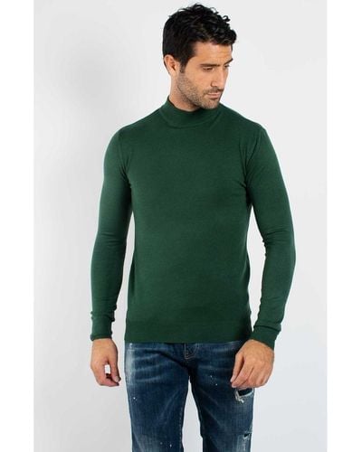Hollyghost Pull Pull fin col Cheminée YY05 - Vert