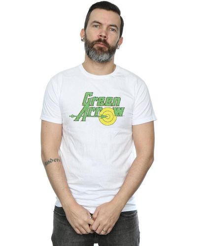 Dc Comics T-shirt Green Arrow Crackle Logo - Vert