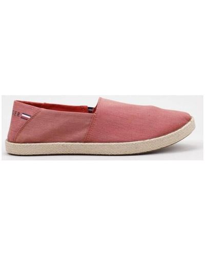 Tommy Hilfiger Espadrilles RECYCLED CHAMBRAY SLIP ON - Rouge
