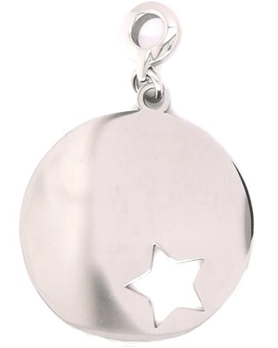 Brillaxis Pendentifs Pendentif médaille avec étoile filigrane 30mm - Rose