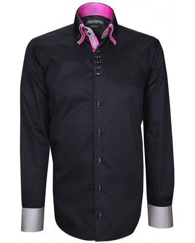 Emporio Balzani Chemise chemise triple col tricol noir