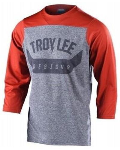 Troy Lee Designs T-shirt TLD Maillot VTT Ruckus 3/4 - Arc Red Cla - Bleu