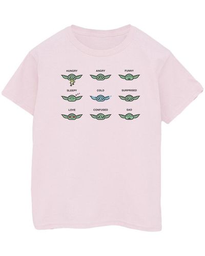 Disney T-shirt Mandalorian Grogu Mood - Rose