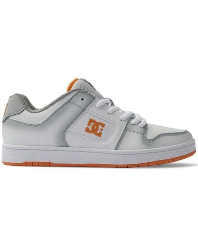 DC Shoes Chaussures de Skate MANTECA SE white grey orange - Bleu