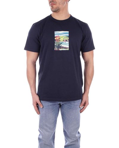 Woolrich T-shirt CFWOTE0130MRUT2926 - Bleu