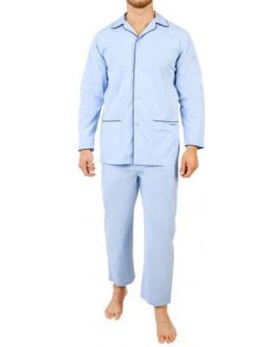 Mariner Pyjamas / Chemises de nuit Pyjama long ouvert - Bleu