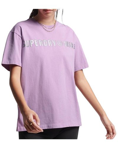 Superdry T-shirt W1010830A - Violet