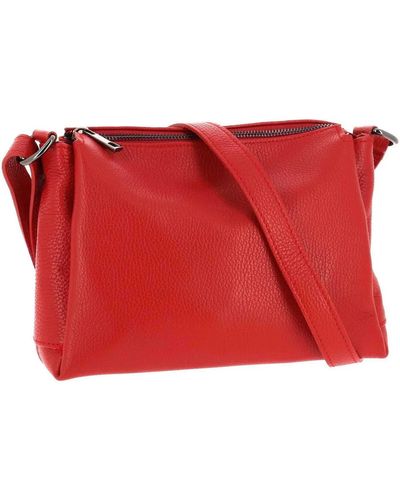 Dupond Durand Sac NYNA sac bandoulière en cuir - Rouge