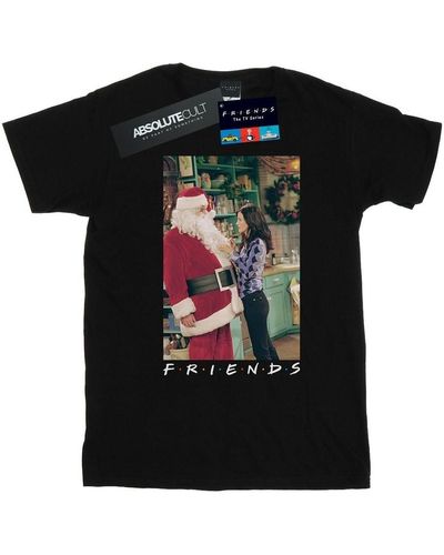 Friends T-shirt Chandler Claus - Noir