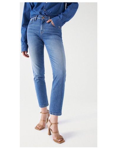 Salsa Jeans Jeans - TRUE CROPPED SLIM - Bleu