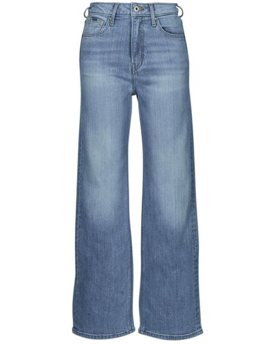 Pepe Jeans Jeans flare / larges WIDE LEG JEANS UHW - Bleu