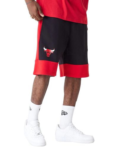 KTZ Pantalon NBA Colour Block Short Bulls - Rouge