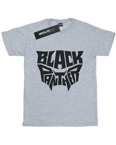 Marvel T-shirt Black Panther Worded Emblem - Gris