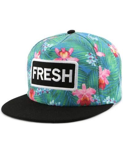 Hip Hop Honour Casquette Snapback FRESH Verte et Bleue