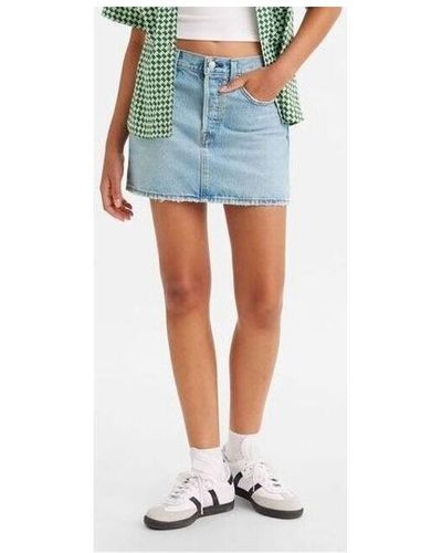 Levi's Jupes A4694 0003 ICON SKIRT-FRONT AND CENTER - Bleu
