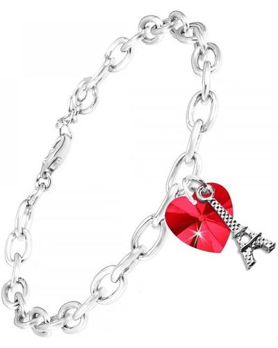 Sc Crystal Bracelets BP066-BS050-SB001-SIAM - Rouge