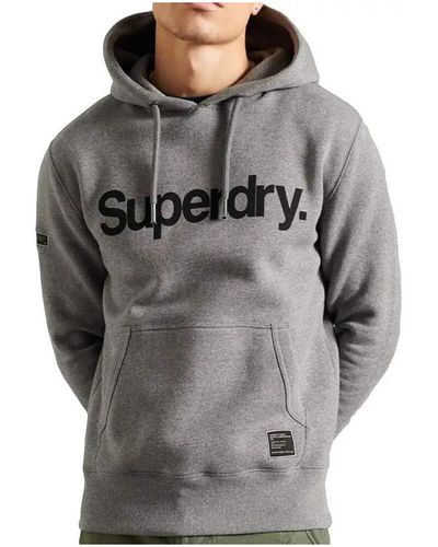 Superdry Sweat-shirt Original front logo - Gris
