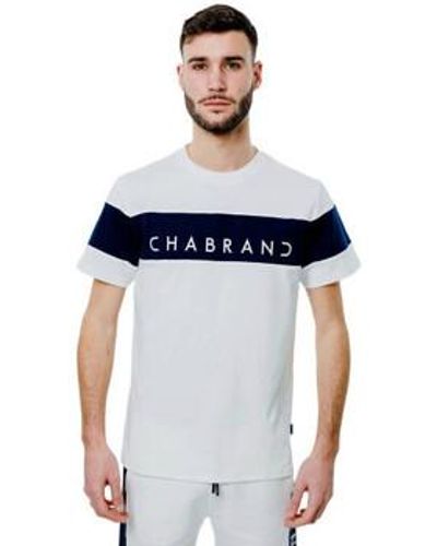 Chabrand Debardeur Tee shirt blanc et bleu 60230801