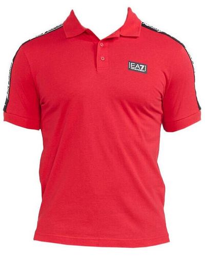 EA7 T-shirt Polo - Rouge