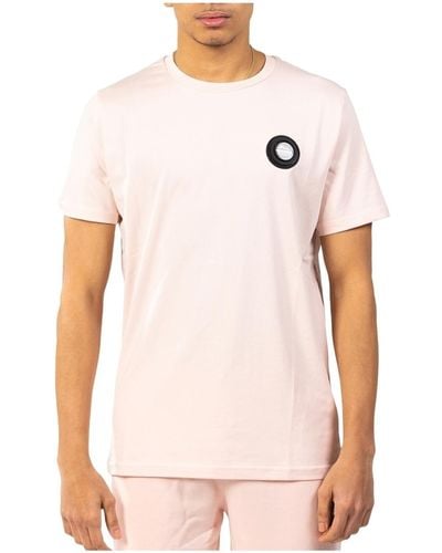Helvetica T-shirt T shirt Ajaccio 4 Ref 59479 Rose - Blanc