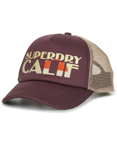 Superdry Casquette VINTAGE TRUCKER CAP - Marron