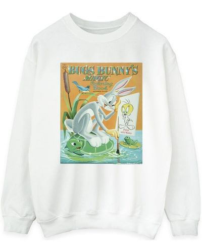 Dessins Animés Sweat-shirt Bugs Bunny Colouring Book - Vert