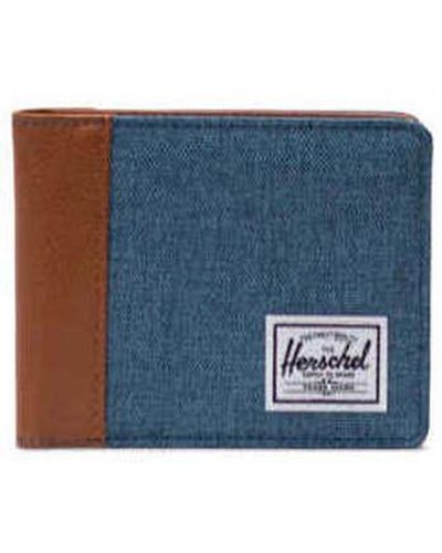 Herschel Supply Co. Portefeuille Hank II RFID Copen Blue Crosshatch - Bleu