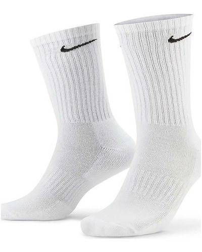 Nike Chaussettes de sports Calze Everyday Cushioned 3Pack - Blanc