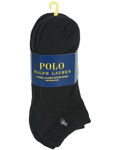 Polo Ralph Lauren Socquettes ASX117 X6 - Bleu