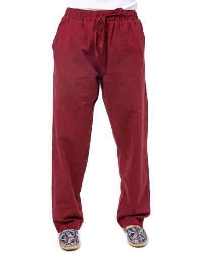 Fantazia Chinots Pantalon droit confort mixte Maleh - Rouge