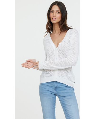 Lee Cooper Sweat-shirt Sweatshirts CAPU ML Optic white - Blanc