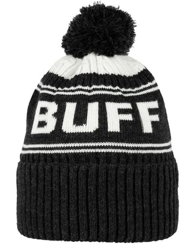 Buff Bonnet Knitted Fleece Hat Beanie - Noir