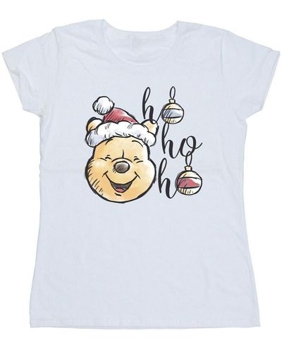 Disney T-shirt Winnie The Pooh Ho Ho Ho Baubles - Blanc