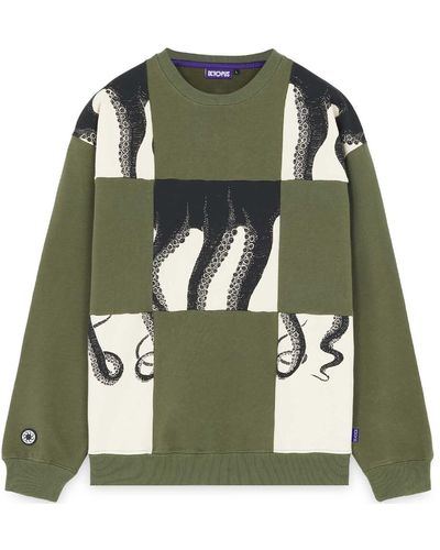 Octopus Polaire Tentacle Chess Crewneck - Vert