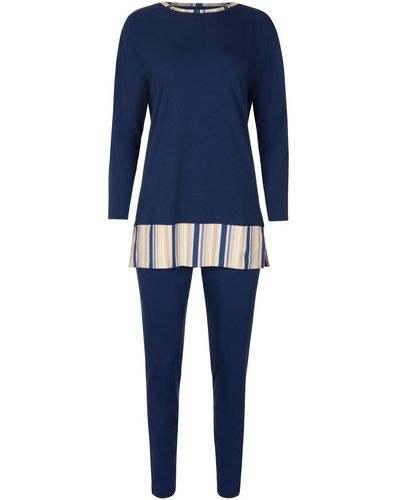 Lisca Pyjamas / Chemises de nuit Pyjama tenue d'intérieur leggings tunique manches longues - Bleu