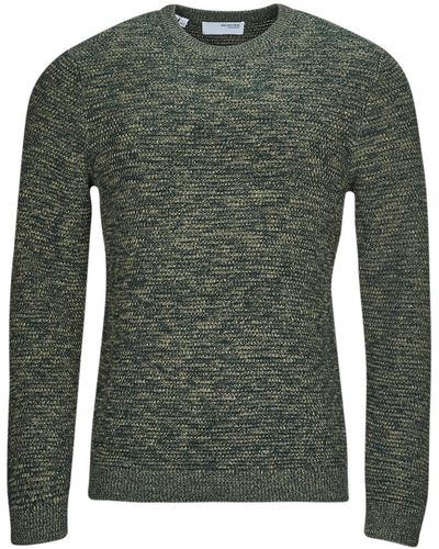 SELECTED Pull SLHVINCE LS KNIT BUBBLE CREW NECK NOOS - Vert