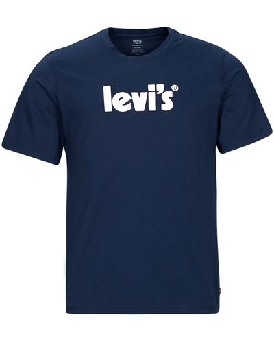 Levi's T-shirt SS RELAXED FIT TEE - Bleu