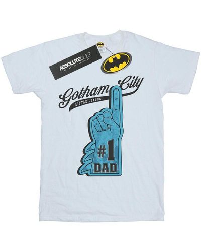 Dc Comics T-shirt Batman Number One Dad - Bleu