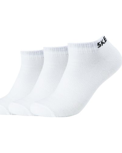 Skechers Chaussettes 3PPK Mesh Ventilation Socks - Blanc