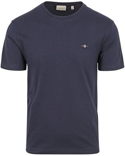GANT T-shirt T-shirt Shield Logo Marine - Bleu