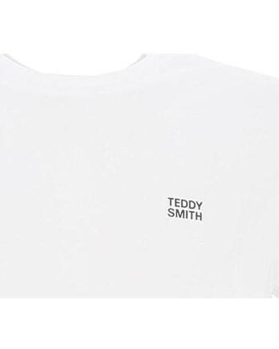 Teddy Smith T-shirt The tee 1 mc - Blanc