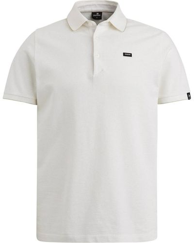 Vanguard T-shirt Knitted Poloshirt Ecru - Blanc