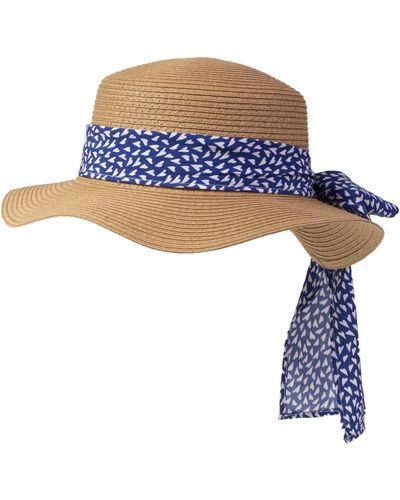 Isotoner Chapeau Chapeau foulard cœurs - Bleu
