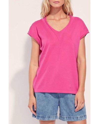 La Fiancee Du Mekong T-shirt Tee shirt oversize coton SUMATRA - Rose